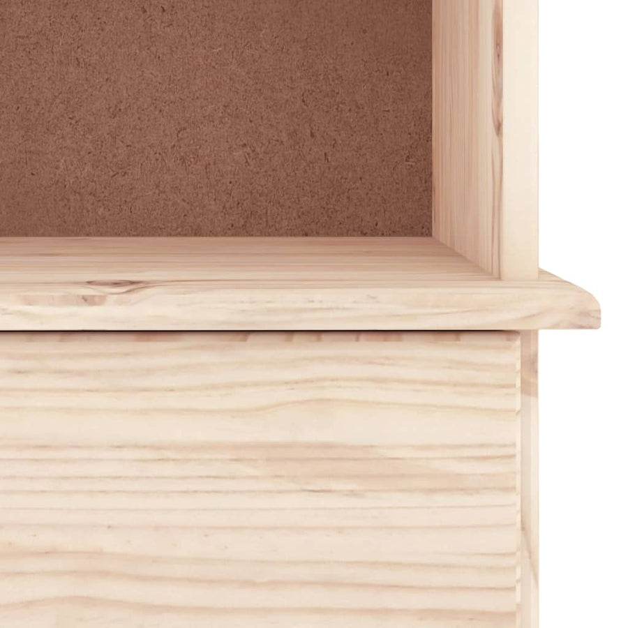 Boekenkast Met Lades Alta 77X35X186,5 Cm Massief Grenenhout