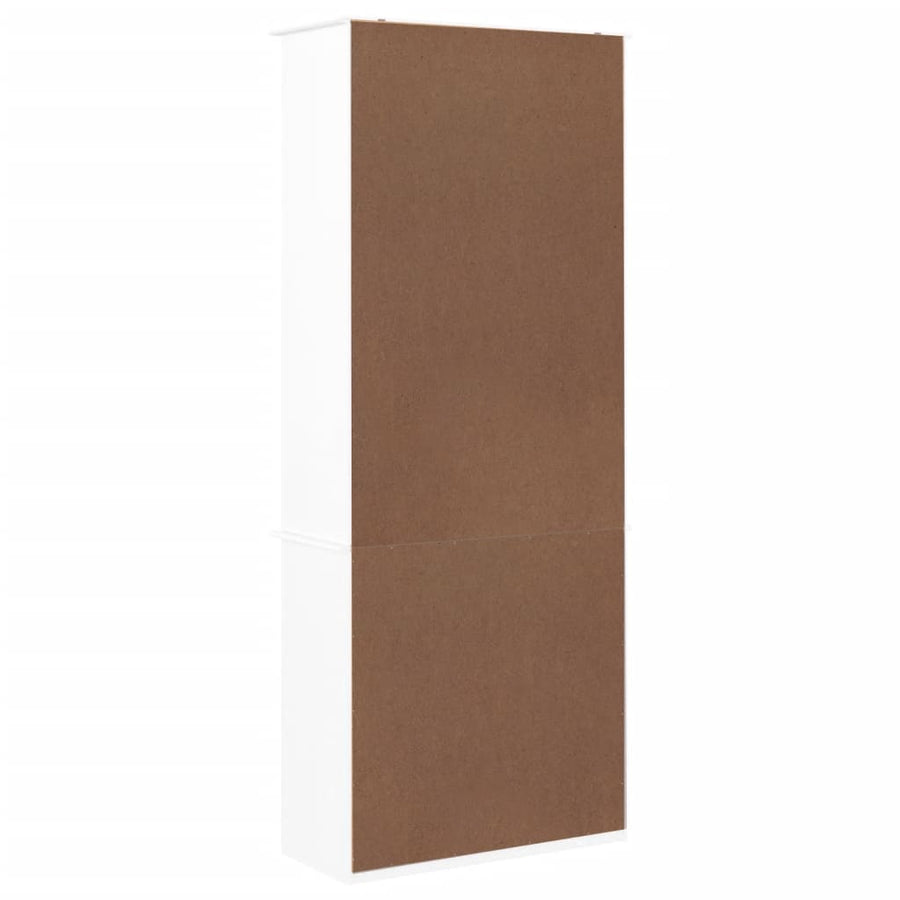 Boekenkast Met Lades Alta 77X35X186,5 Cm Massief Grenenhout Wit