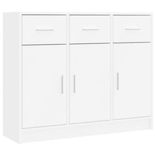 Dressoir 91X28X75 Cm Bewerkt Hout Wit