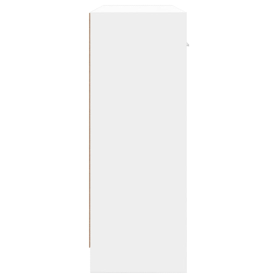 Dressoir 91X28X75 Cm Bewerkt Hout Wit
