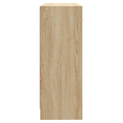 Dressoir 91X28X75 Cm Bewerkt Hout Sonoma Eikenkleurig