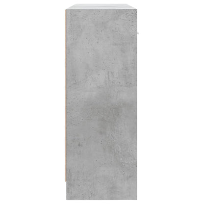 Dressoir 91X28X75 Cm Bewerkt Hout Betongrijs