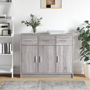 Dressoir 91x28x75 cm bewerkt hout grijs