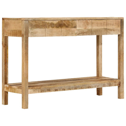Wandtafel met 2 lades 110x35x75 cm massief mangohout