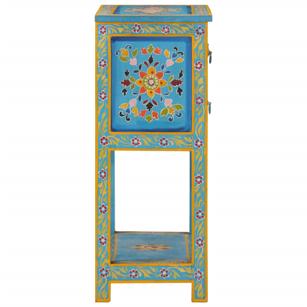 Dressoir 55X30X76 Cm Massief Mangohout Turquoise