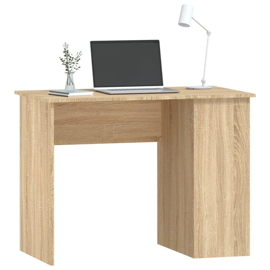Bureau 100X55X75 Cm Bewerkt Hout Sonoma Eikenkleurig
