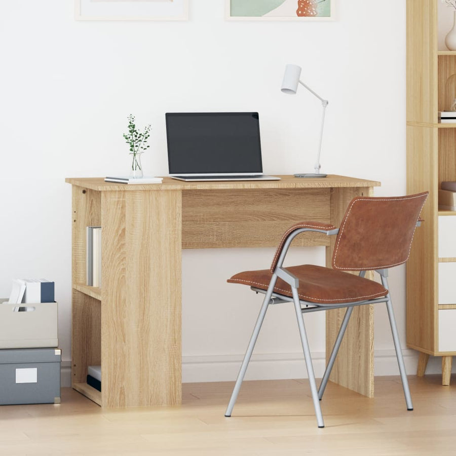 Bureau 100X55X75 Cm Bewerkt Hout Sonoma Eikenkleurig