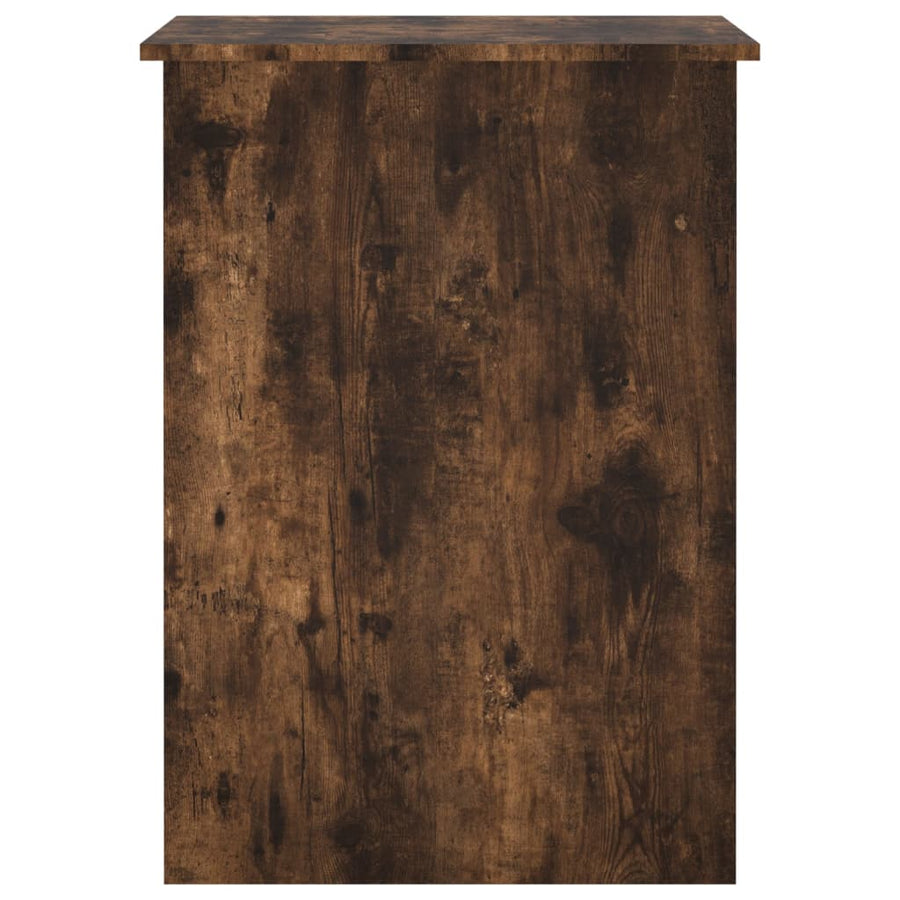 Bureau 100X55X75 Cm Bewerkt Hout Kleurig Gerookt eiken