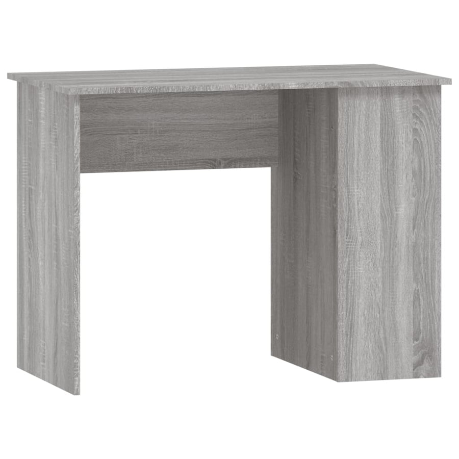 Bureau 100X55X75 Cm Bewerkt Hout Grijs Sonoma Eikenkleurig