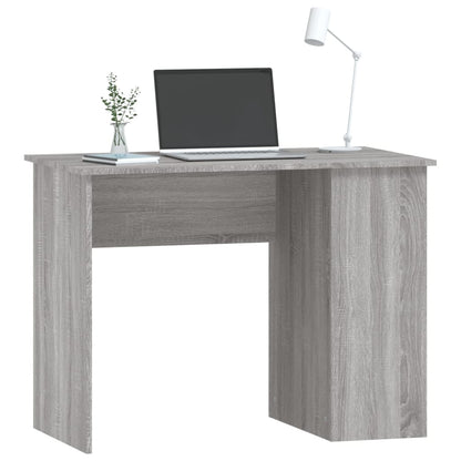 Bureau 100X55X75 Cm Bewerkt Hout Grijs Sonoma Eikenkleurig