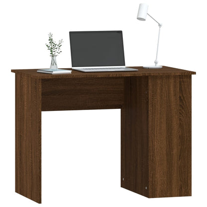 Bureau 100X55X75 Cm Bewerkt Hout Bruin Eikenkleur