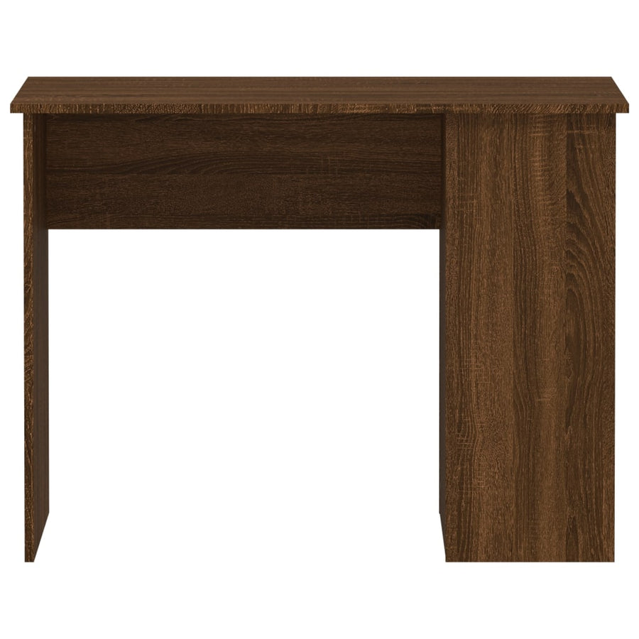 Bureau 100X55X75 Cm Bewerkt Hout Bruin Eikenkleur