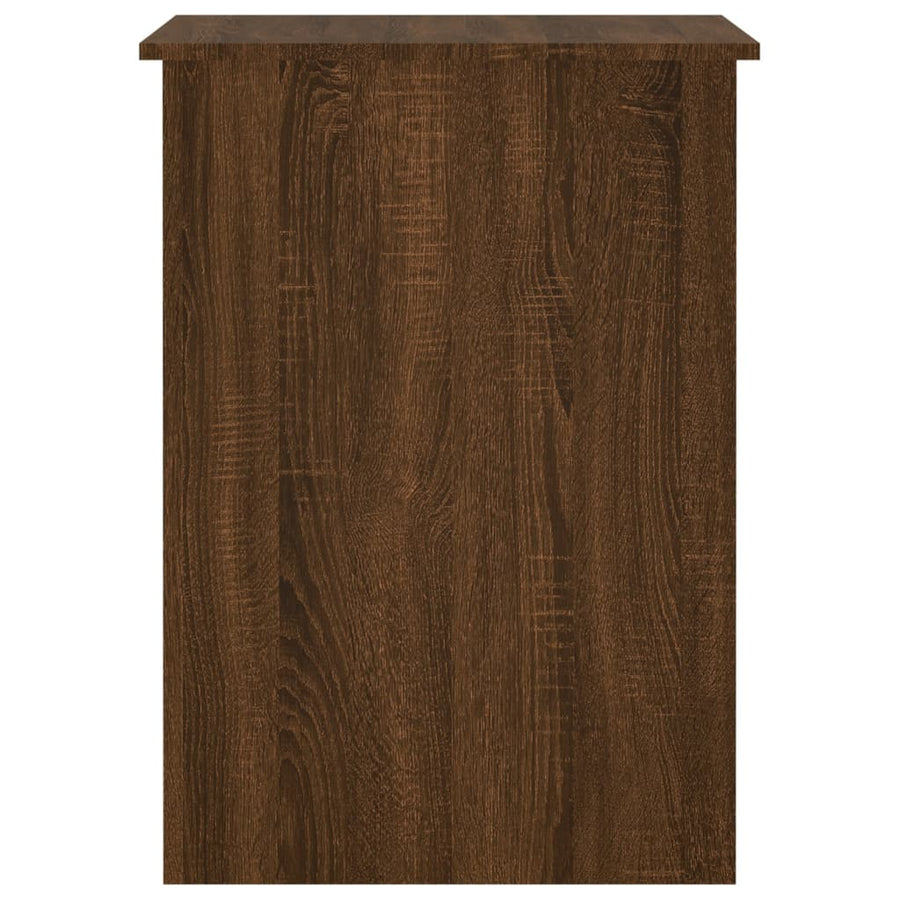 Bureau 100X55X75 Cm Bewerkt Hout Bruin Eikenkleur