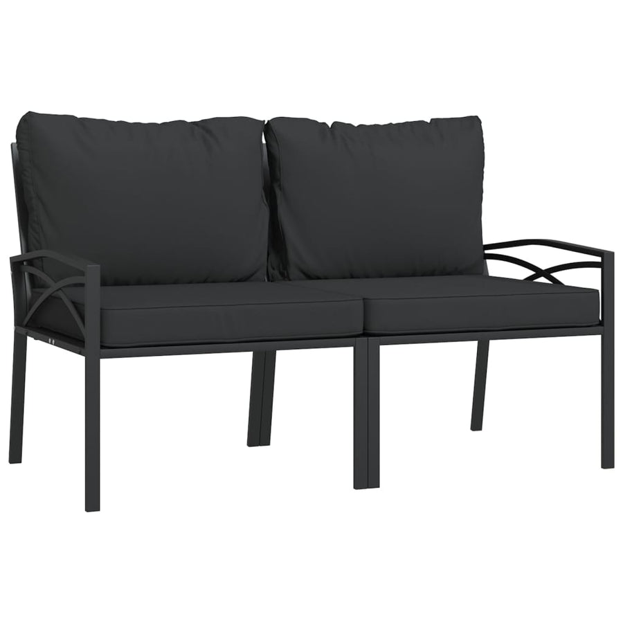 6-Delige Loungeset Met Kussens Staal 1