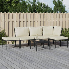 6-Delige Loungeset Met Kleurige Kussens Staal 1