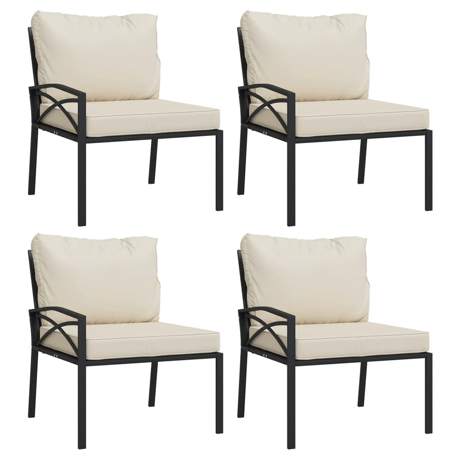 1 Loungeset Met Kussens Staal Kleurig 1