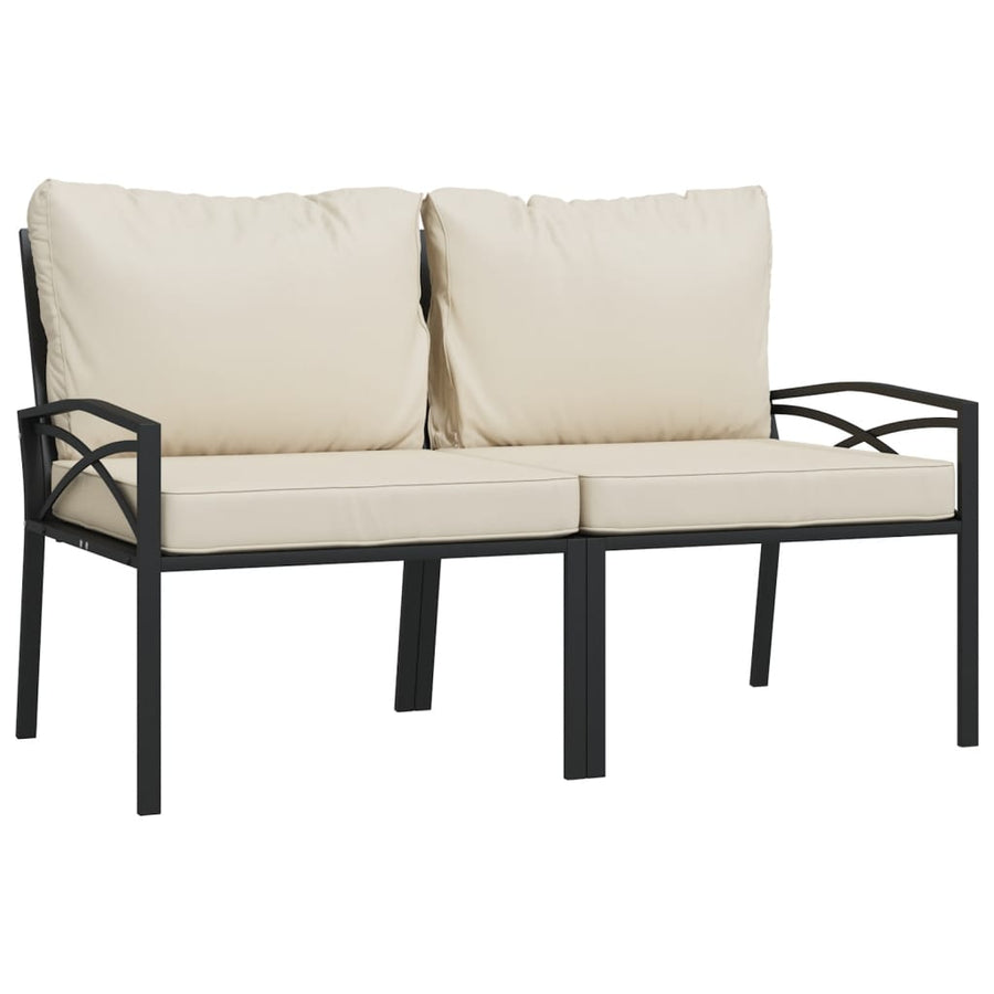 9-Delige Loungeset Met Kussens Staal Kleurig 1