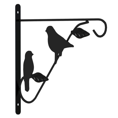 Hangmandbeugels Met Plantenbakken Staal Zwart Ø 30 x 52 cm