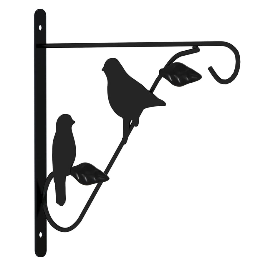 Hangmandbeugels Met Plantenbakken Staal Zwart Ø 30 x 52 cm