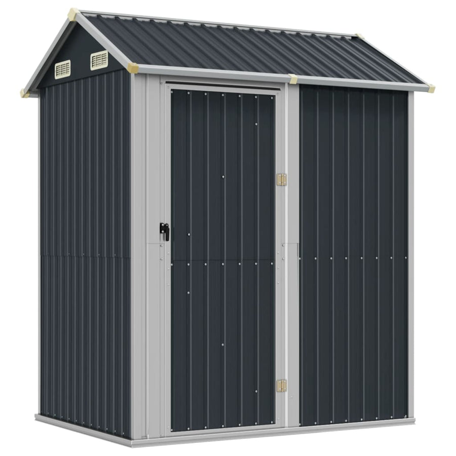 Tuinschuur 192X152,5X237 Cm Gegalvaniseerd Staal Kleur Antraciet