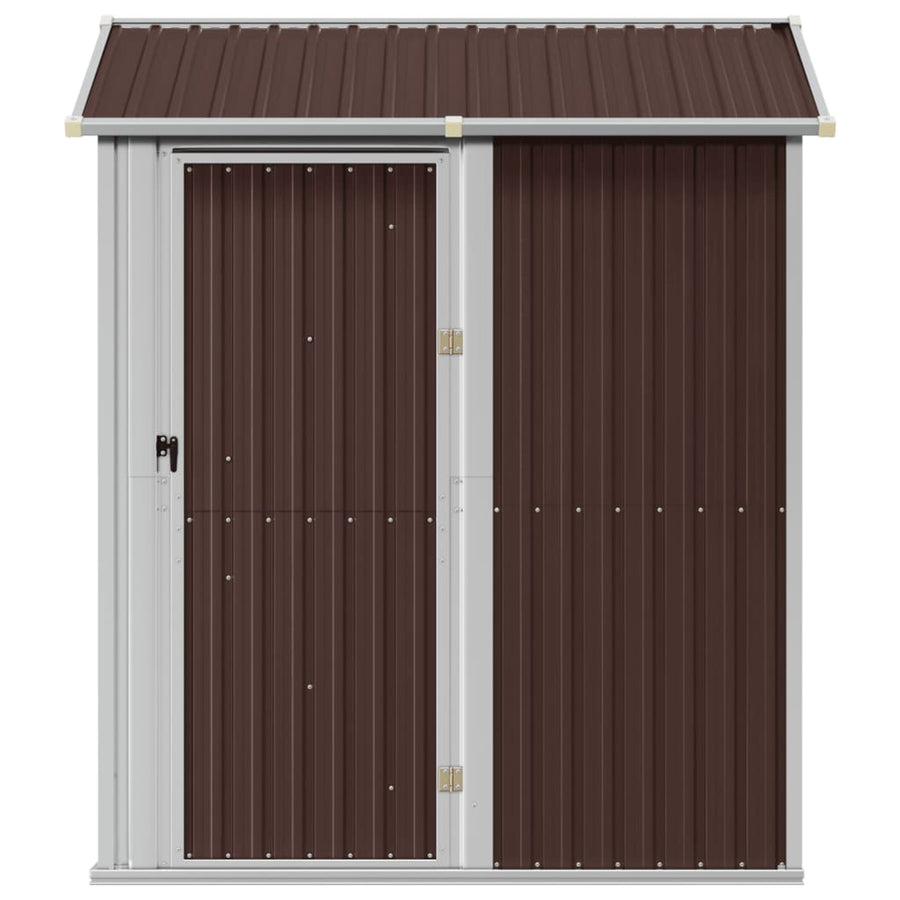 Tuinschuur 192X152,5X237 Cm Gegalvaniseerd Staal Bruin