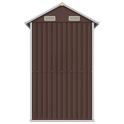 Tuinschuur 192X152,5X237 Cm Gegalvaniseerd Staal Bruin