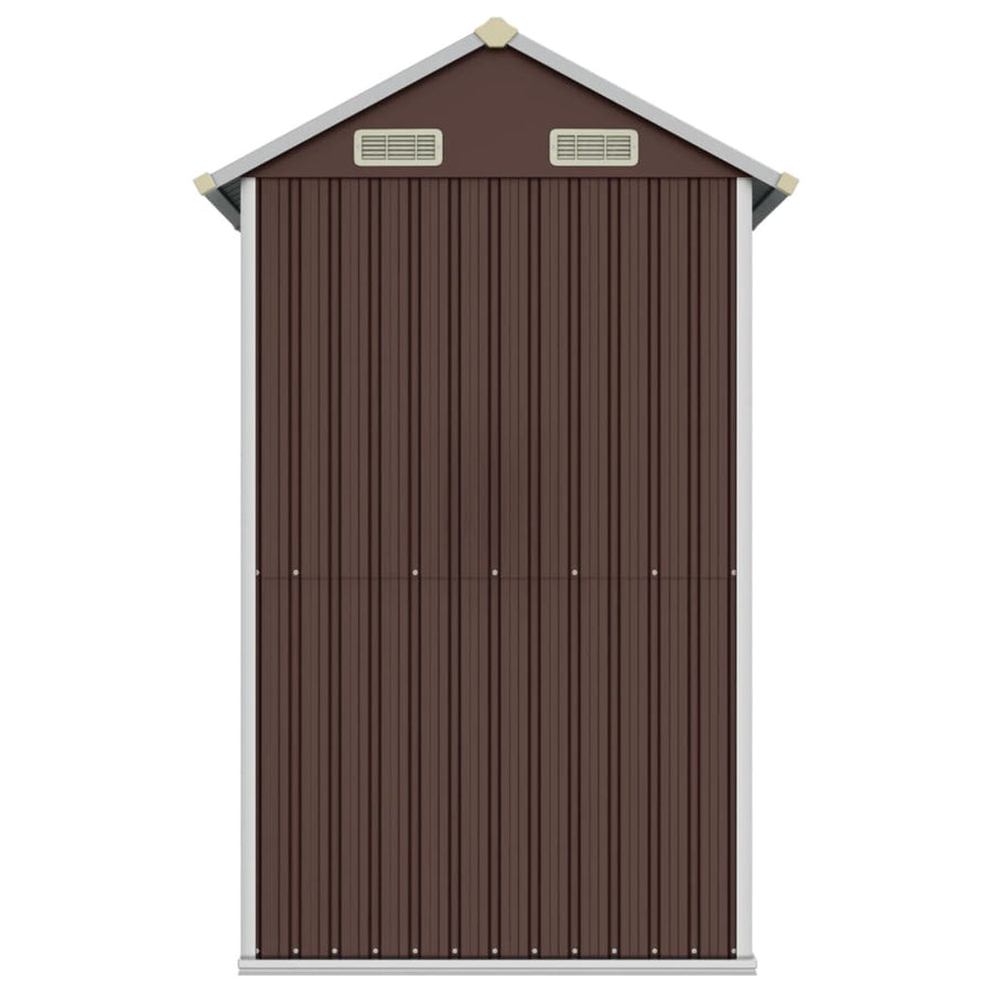 Tuinschuur 192X152,5X237 Cm Gegalvaniseerd Staal Bruin