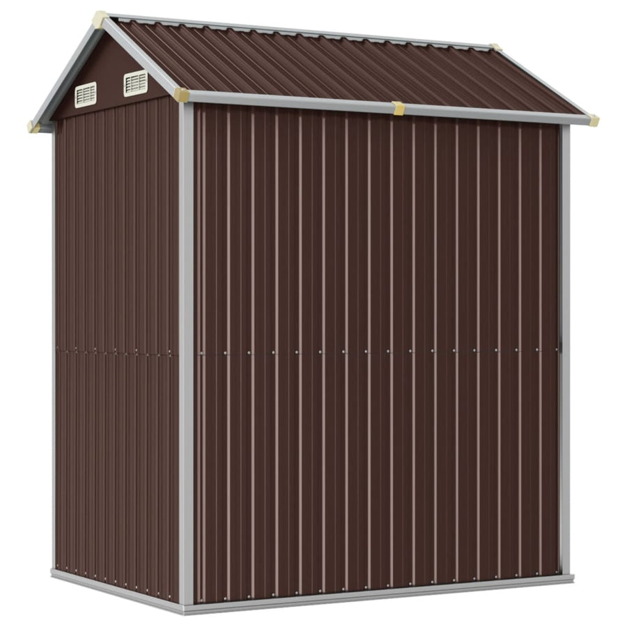Tuinschuur 192X152,5X237 Cm Gegalvaniseerd Staal Bruin