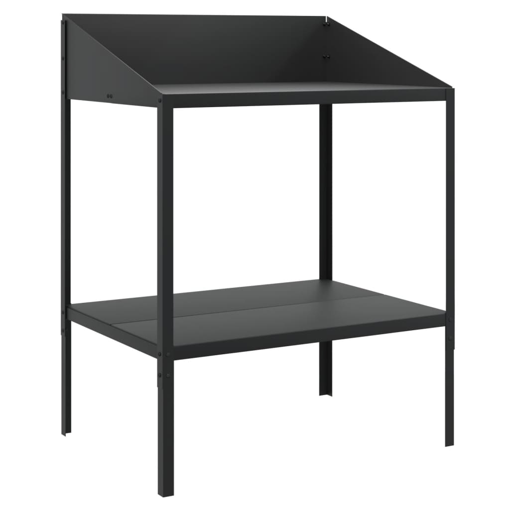 Plantenstandaard 75,5X54,5X100 Cm Verzinkt Staal Antracietkleur