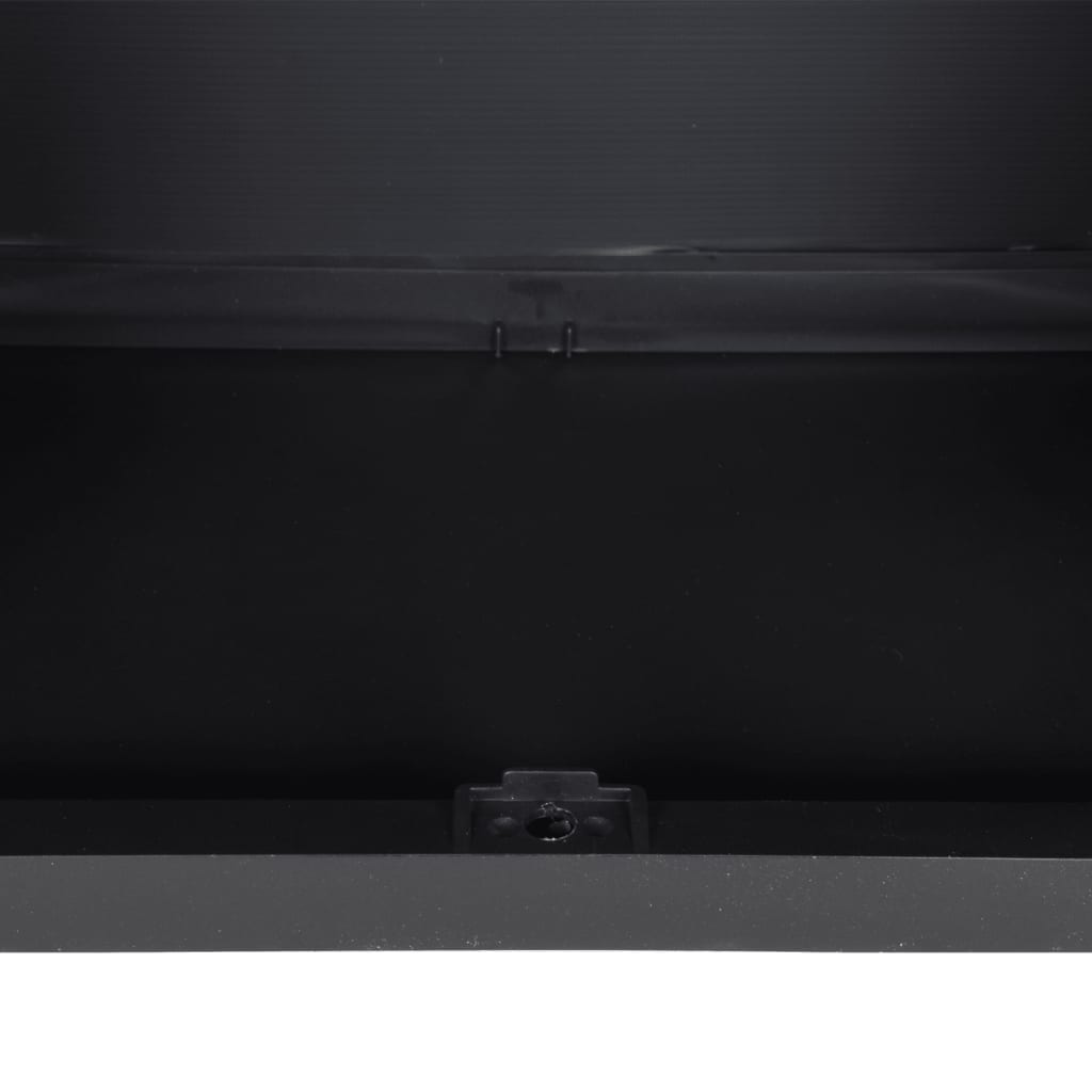 Tuinkast Polypropeen 65 x 37 x 85 cm Grijs en zwart