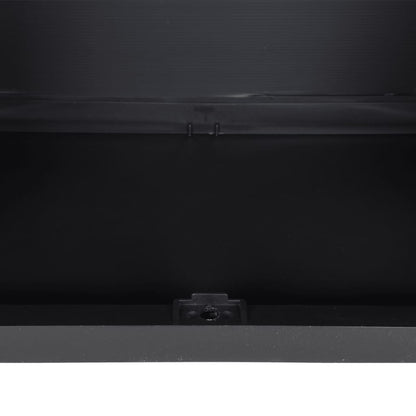 Tuinkast Polypropeen 65 x 37 x 85 cm Grijs en zwart