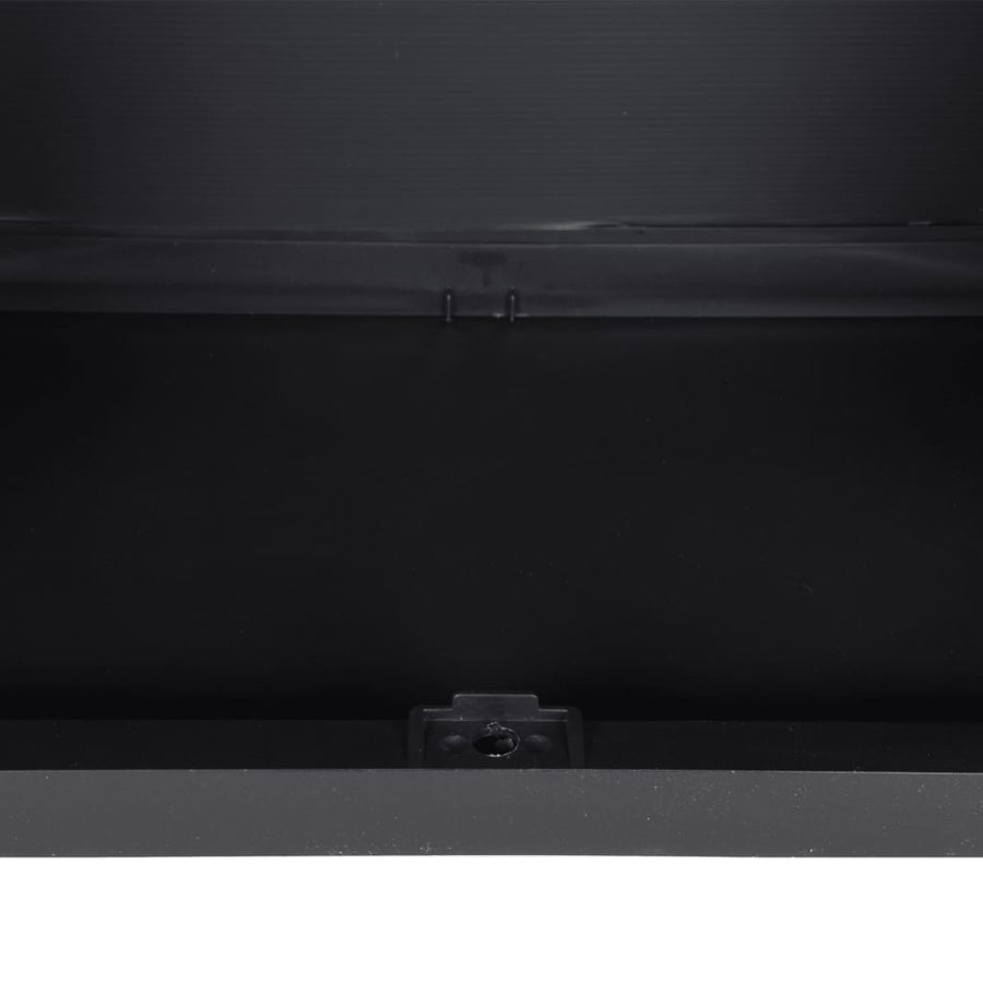Tuinkast Polypropeen 65 x 37 x 85 cm Grijs en zwart