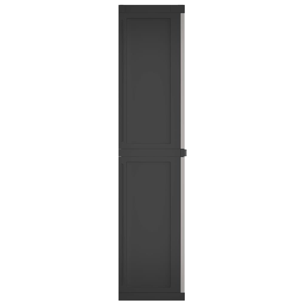Tuinkast 65X37X65 Cm Polypropeen 65 x 37 x 165 cm (31 x 31 cm) Grijs en zwart