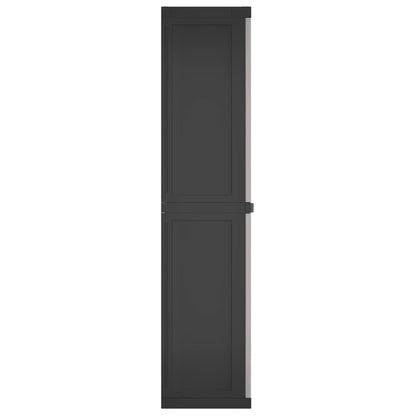 Tuinkast 65X37X65 Cm Polypropeen 65 x 37 x 165 cm (31 x 31 cm) Grijs en zwart