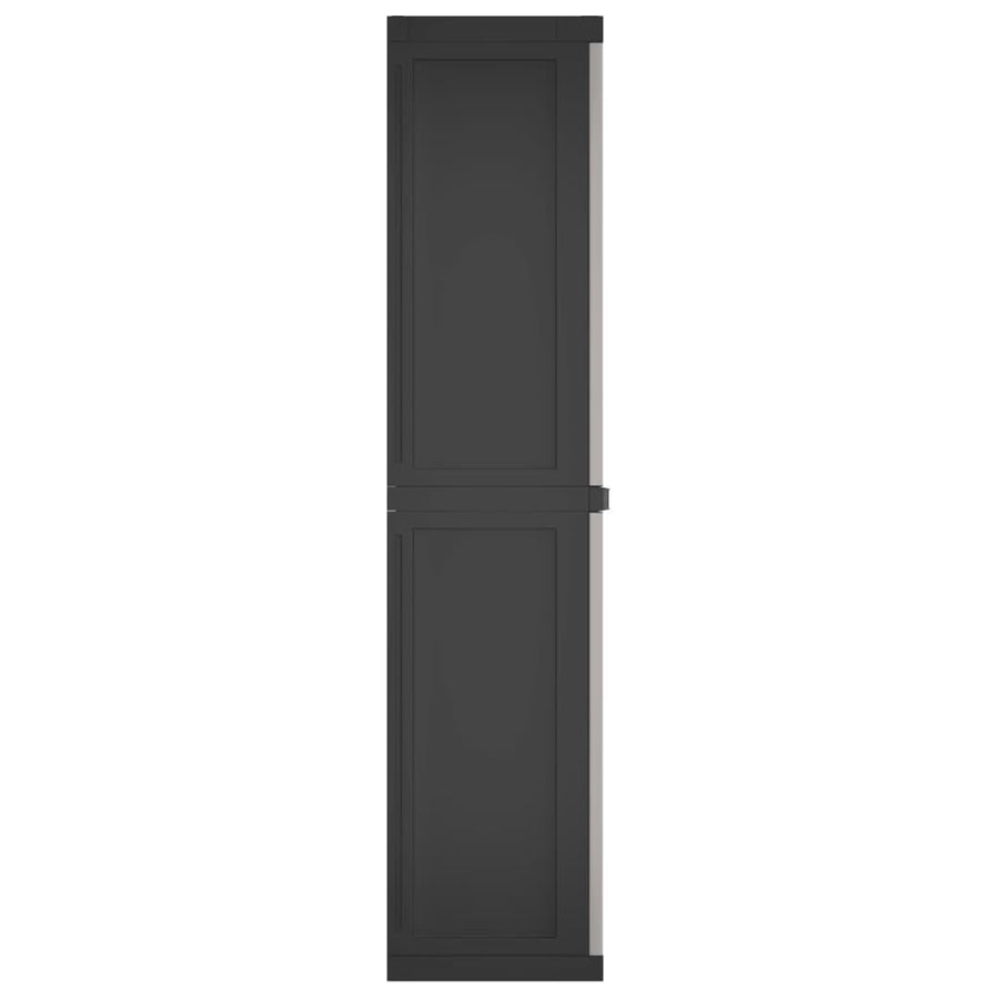 Tuinkast 65X37X65 Cm Polypropeen 65 x 37 x 165 cm (31 x 31 cm) Grijs en zwart