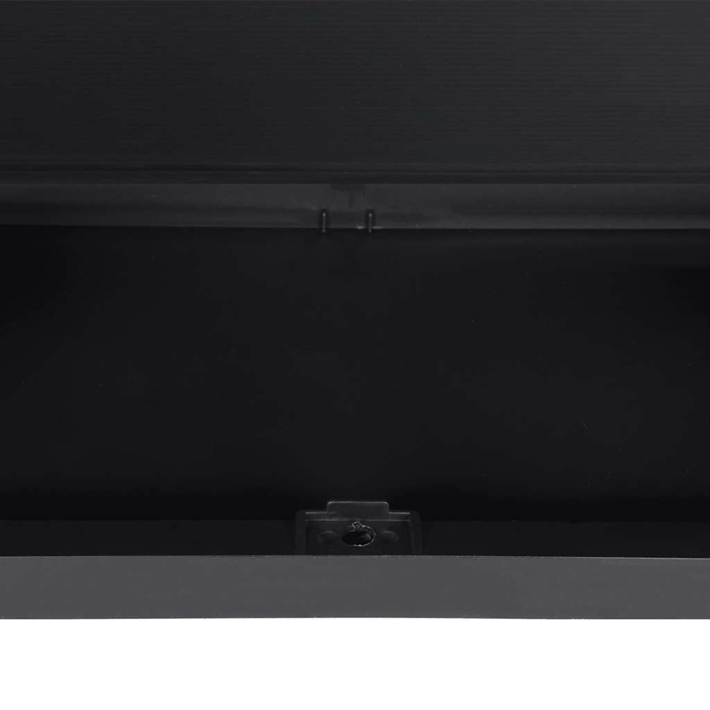 Tuinkast 97x37x85 cm polypropeen grijs en zwart