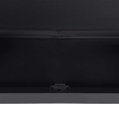 Tuinkast 97x37x85 cm polypropeen grijs en zwart