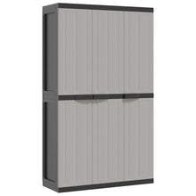 Tuinkast Polypropeen Grijs En Zwart 97 x 37 x 165 cm
