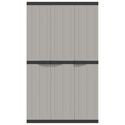 Tuinkast Polypropeen Grijs En Zwart 97 x 37 x 165 cm