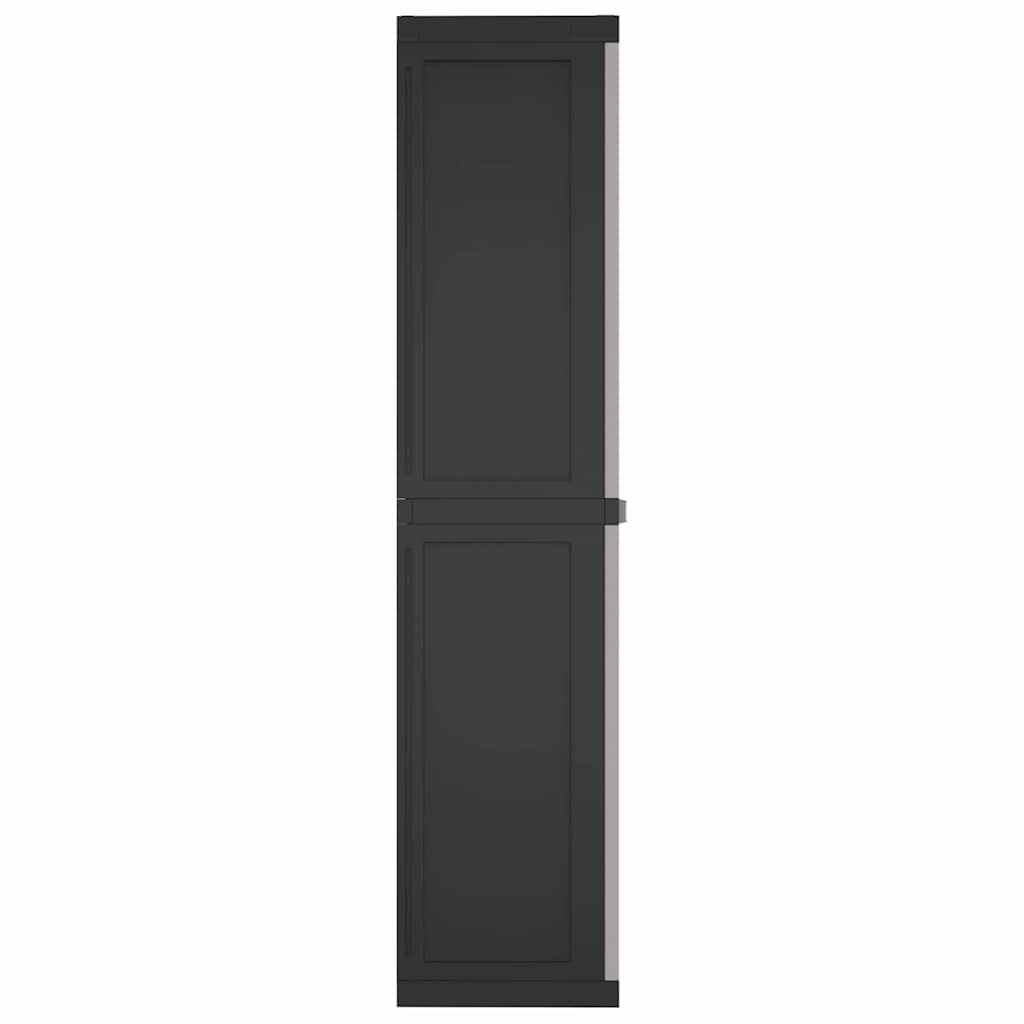 Tuinkast Polypropeen Grijs En Zwart 97 x 37 x 165 cm