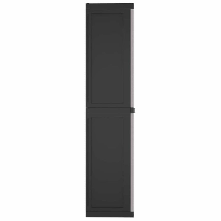 Tuinkast Polypropeen Grijs En Zwart 97 x 37 x 165 cm