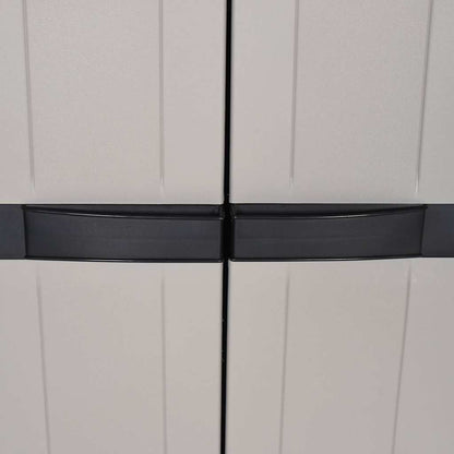Tuinkast Polypropeen Grijs En Zwart 97 x 37 x 165 cm