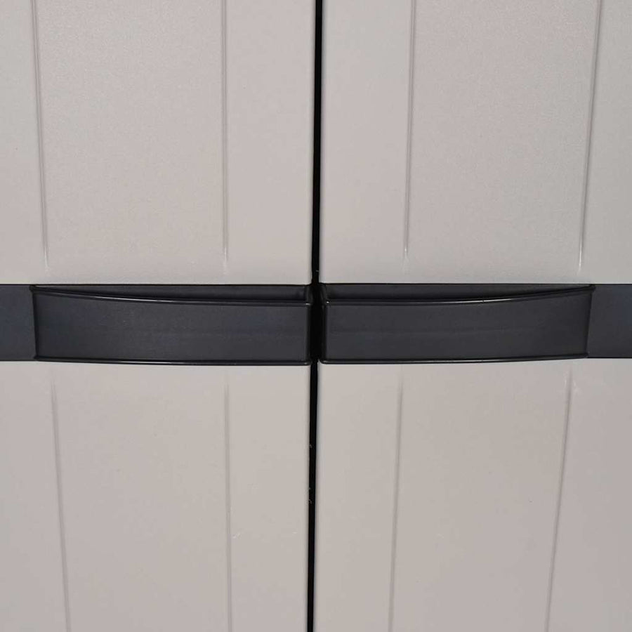 Tuinkast Polypropeen Grijs En Zwart 97 x 37 x 165 cm