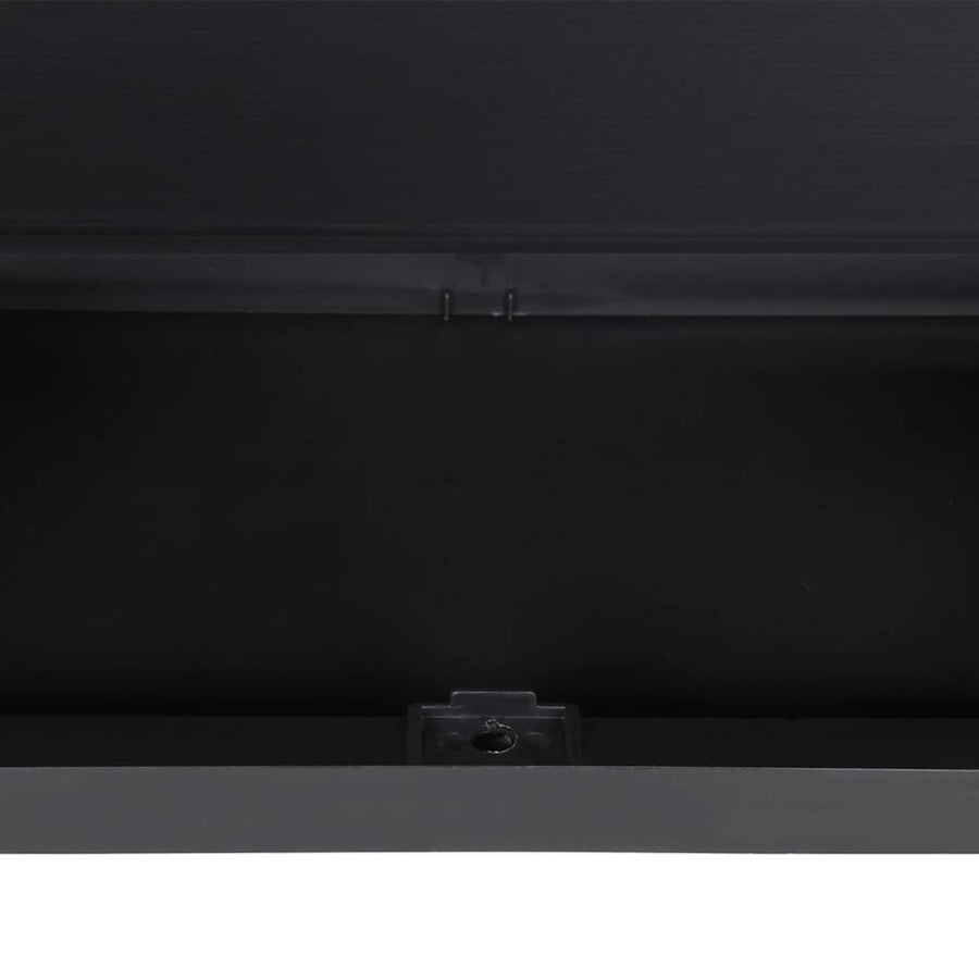 Tuinkast Polypropeen Grijs En Zwart 97 x 37 x 165 cm