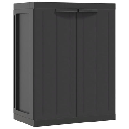 Tuinkast Polypropeen 65 x 37 x 85 cm Zwart