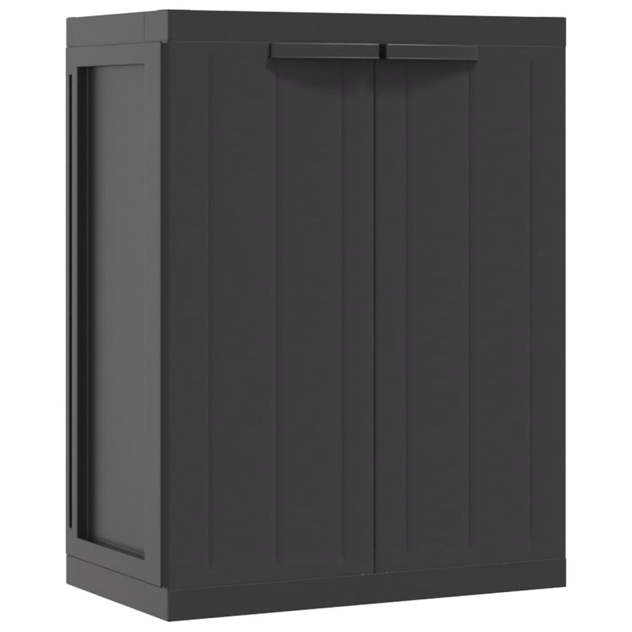 Tuinkast Polypropeen 65 x 37 x 85 cm Zwart