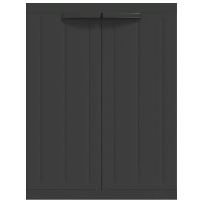 Tuinkast Polypropeen 65 x 37 x 85 cm Zwart