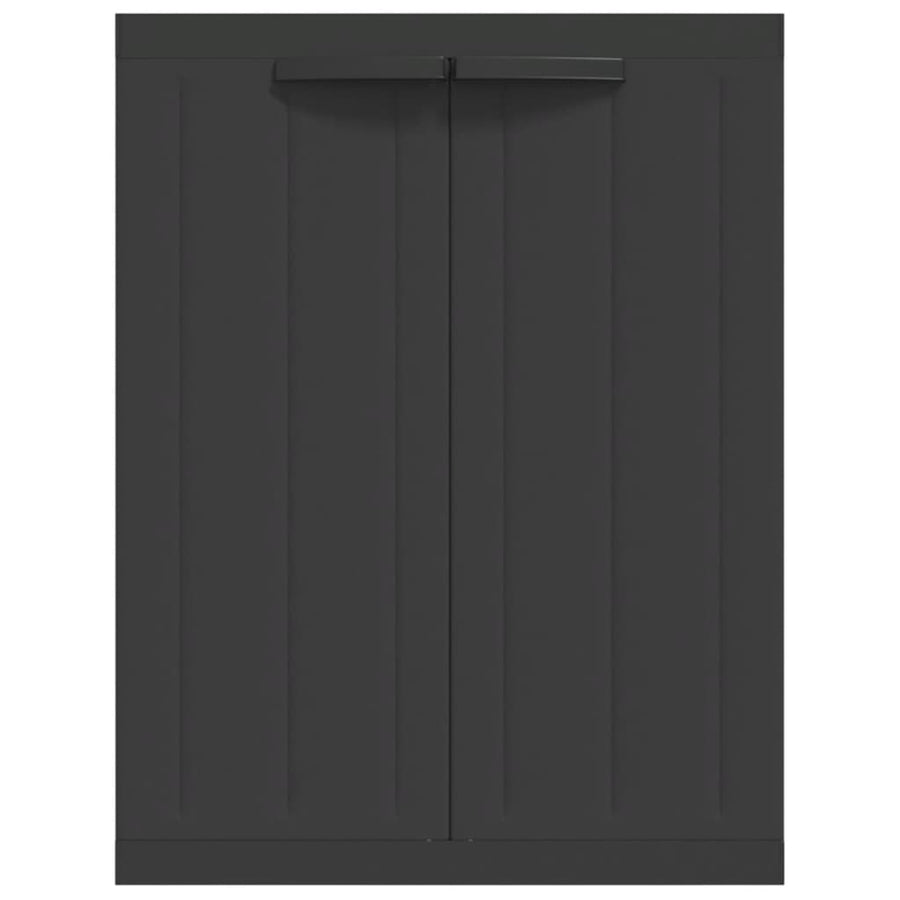 Tuinkast Polypropeen 65 x 37 x 85 cm Zwart
