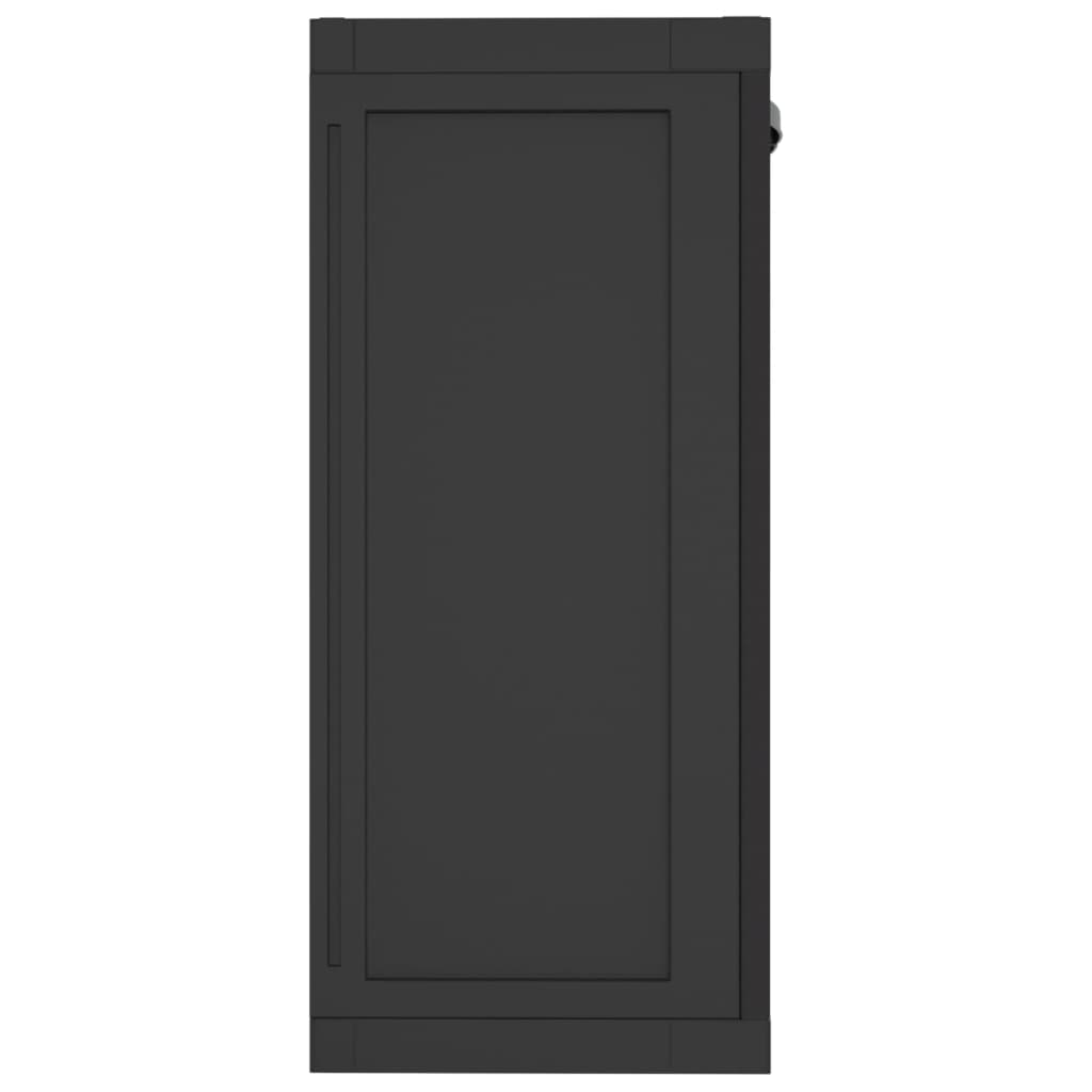 Tuinkast Polypropeen 65 x 37 x 85 cm Zwart