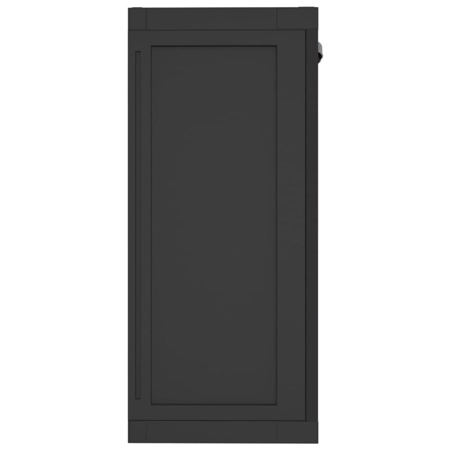 Tuinkast Polypropeen 65 x 37 x 85 cm Zwart